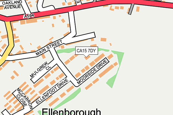 CA15 7DY map - OS OpenMap – Local (Ordnance Survey)