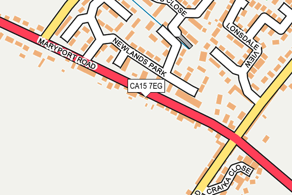 CA15 7EG map - OS OpenMap – Local (Ordnance Survey)