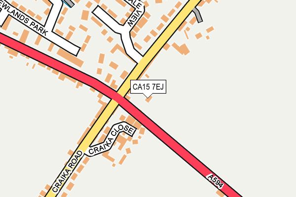 CA15 7EJ map - OS OpenMap – Local (Ordnance Survey)