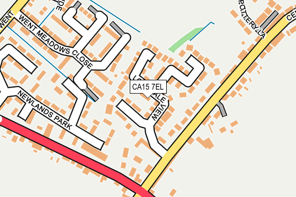 CA15 7EL map - OS OpenMap – Local (Ordnance Survey)