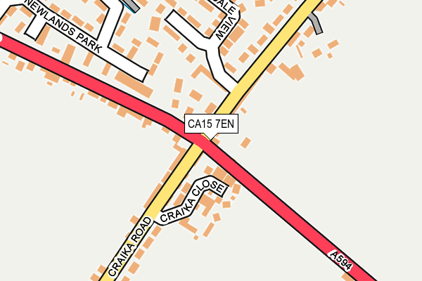 CA15 7EN map - OS OpenMap – Local (Ordnance Survey)