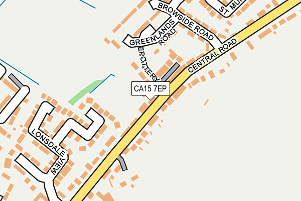 CA15 7EP map - OS OpenMap – Local (Ordnance Survey)