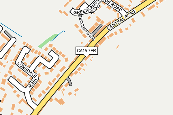 CA15 7ER map - OS OpenMap – Local (Ordnance Survey)