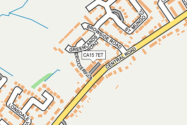 CA15 7ET map - OS OpenMap – Local (Ordnance Survey)