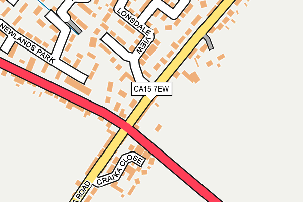 CA15 7EW map - OS OpenMap – Local (Ordnance Survey)