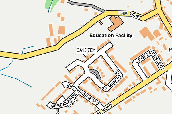 CA15 7EY map - OS OpenMap – Local (Ordnance Survey)