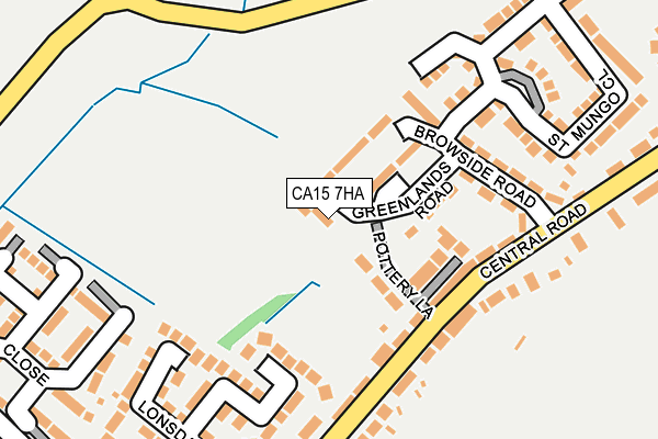 CA15 7HA map - OS OpenMap – Local (Ordnance Survey)