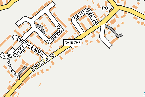 CA15 7HE map - OS OpenMap – Local (Ordnance Survey)