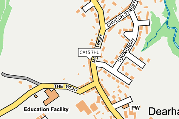 CA15 7HU map - OS OpenMap – Local (Ordnance Survey)