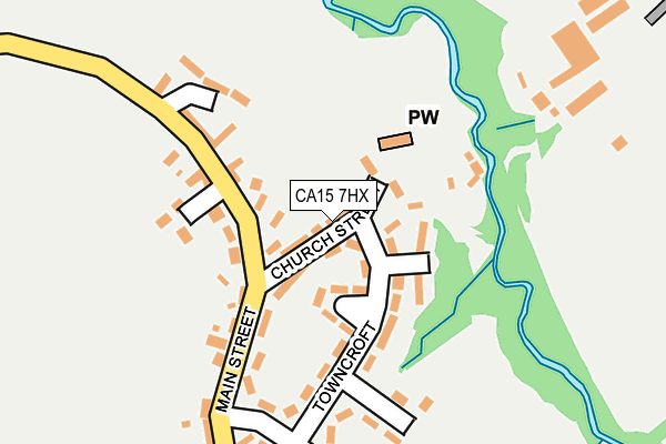 CA15 7HX map - OS OpenMap – Local (Ordnance Survey)