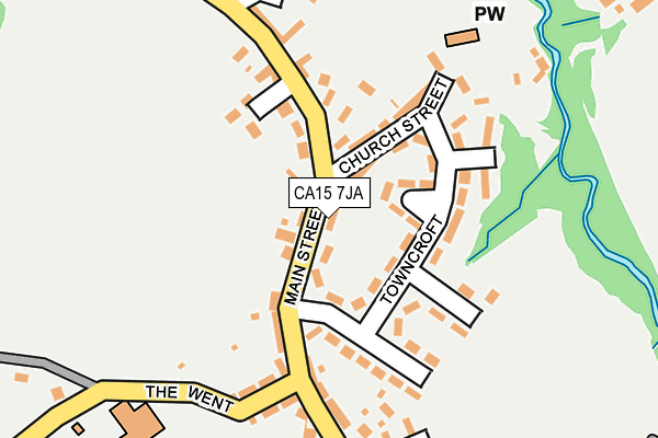 CA15 7JA map - OS OpenMap – Local (Ordnance Survey)