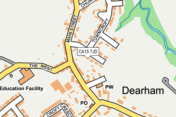 CA15 7JD map - OS OpenMap – Local (Ordnance Survey)