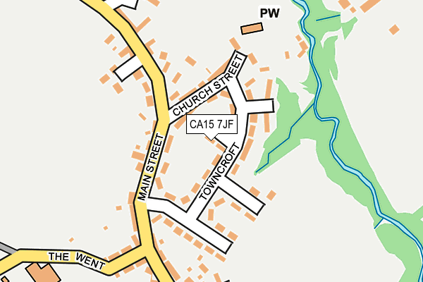 CA15 7JF map - OS OpenMap – Local (Ordnance Survey)