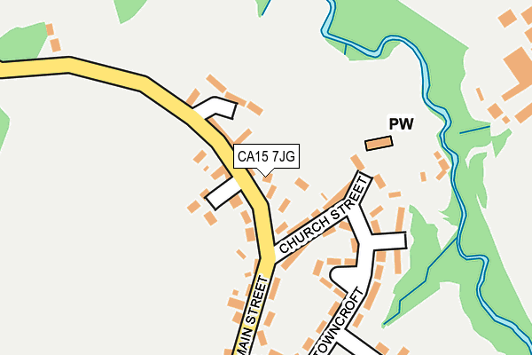 CA15 7JG map - OS OpenMap – Local (Ordnance Survey)