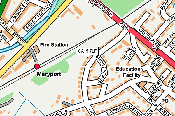 CA15 7LF map - OS OpenMap – Local (Ordnance Survey)