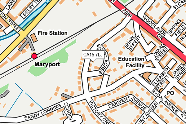 CA15 7LJ map - OS OpenMap – Local (Ordnance Survey)