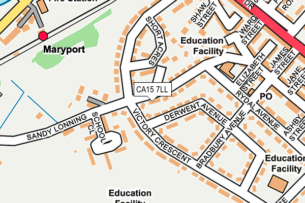 CA15 7LL map - OS OpenMap – Local (Ordnance Survey)