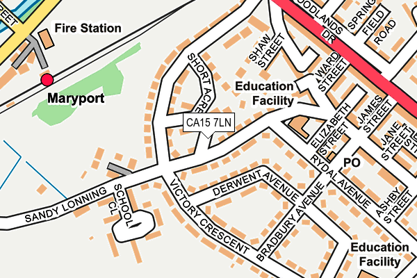 CA15 7LN map - OS OpenMap – Local (Ordnance Survey)