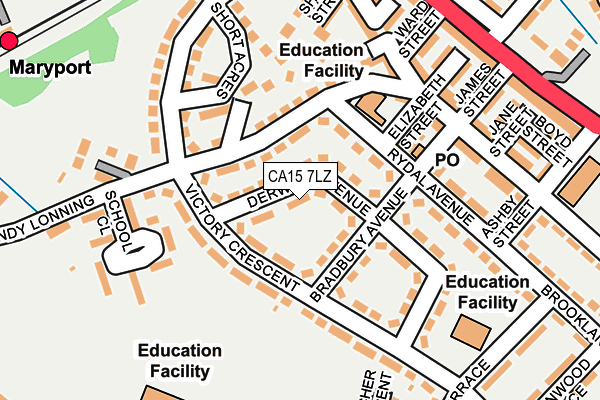 CA15 7LZ map - OS OpenMap – Local (Ordnance Survey)