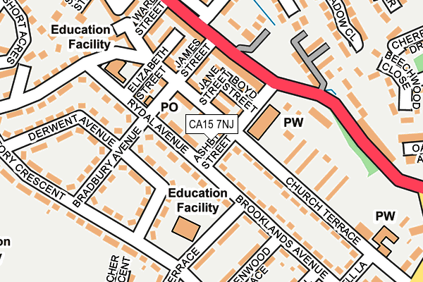 CA15 7NJ map - OS OpenMap – Local (Ordnance Survey)