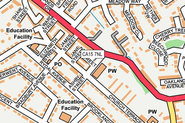 CA15 7NL map - OS OpenMap – Local (Ordnance Survey)