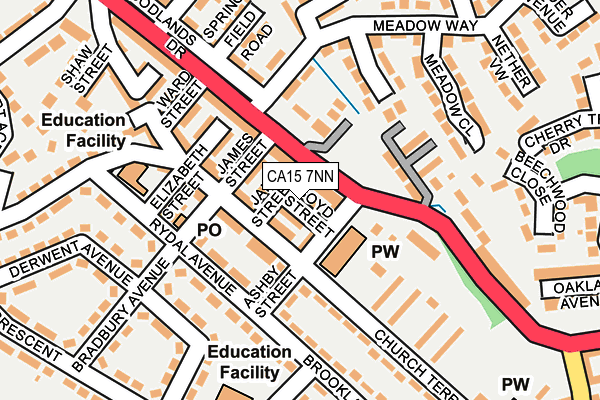 CA15 7NN map - OS OpenMap – Local (Ordnance Survey)