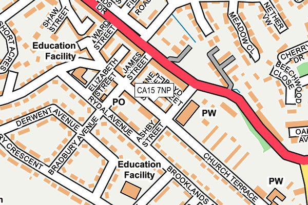 CA15 7NP map - OS OpenMap – Local (Ordnance Survey)