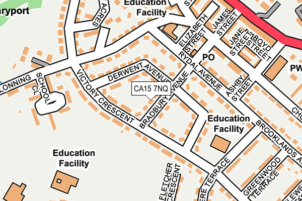 CA15 7NQ map - OS OpenMap – Local (Ordnance Survey)