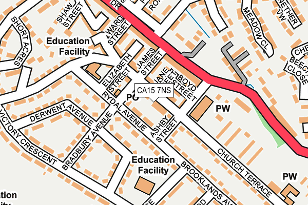 CA15 7NS map - OS OpenMap – Local (Ordnance Survey)