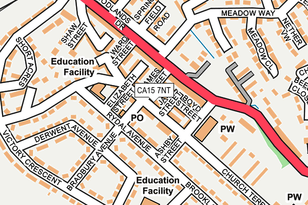 CA15 7NT map - OS OpenMap – Local (Ordnance Survey)