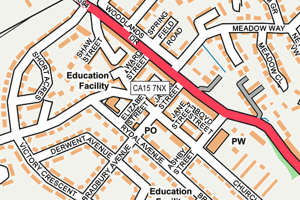 CA15 7NX map - OS OpenMap – Local (Ordnance Survey)