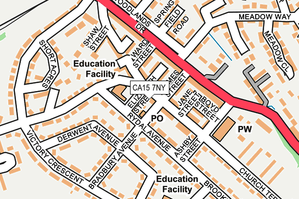 CA15 7NY map - OS OpenMap – Local (Ordnance Survey)