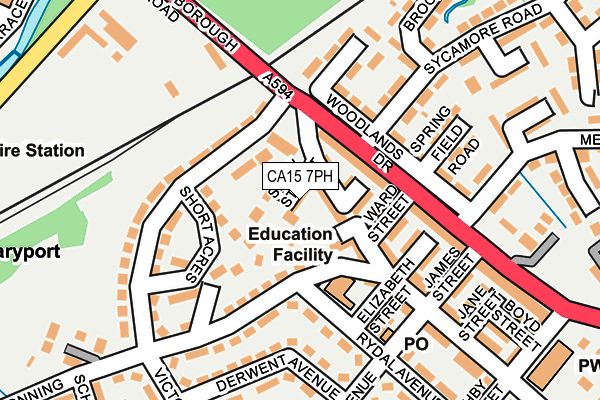 CA15 7PH map - OS OpenMap – Local (Ordnance Survey)