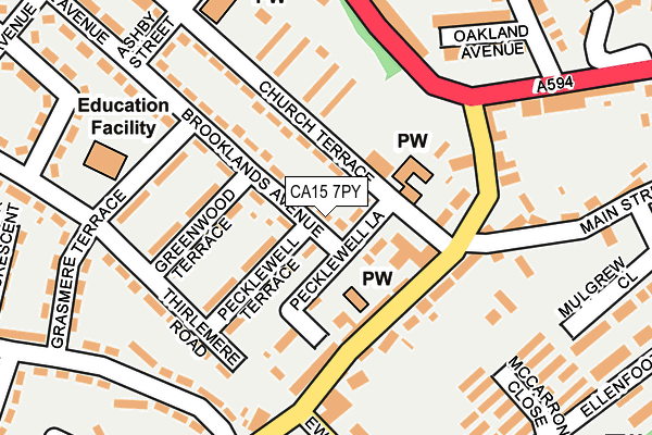 CA15 7PY map - OS OpenMap – Local (Ordnance Survey)