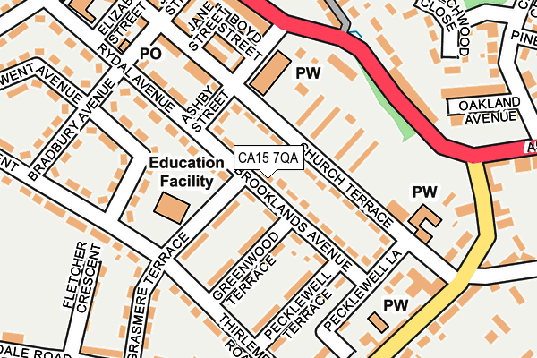 CA15 7QA map - OS OpenMap – Local (Ordnance Survey)