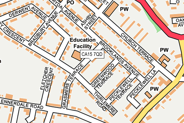 CA15 7QD map - OS OpenMap – Local (Ordnance Survey)