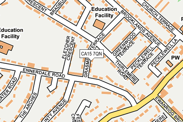 CA15 7QN map - OS OpenMap – Local (Ordnance Survey)