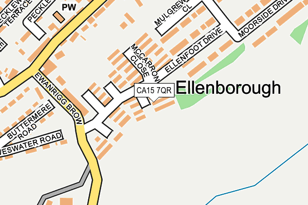 CA15 7QR map - OS OpenMap – Local (Ordnance Survey)