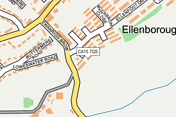 CA15 7QS map - OS OpenMap – Local (Ordnance Survey)