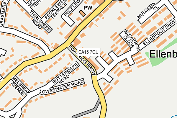 CA15 7QU map - OS OpenMap – Local (Ordnance Survey)