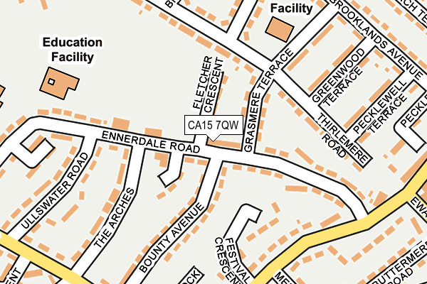 CA15 7QW map - OS OpenMap – Local (Ordnance Survey)