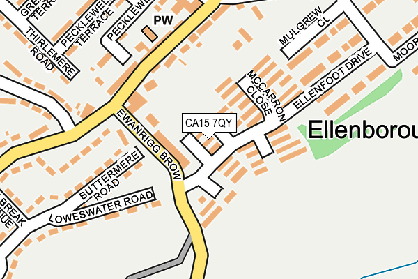 CA15 7QY map - OS OpenMap – Local (Ordnance Survey)