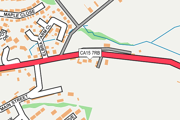 CA15 7RB map - OS OpenMap – Local (Ordnance Survey)