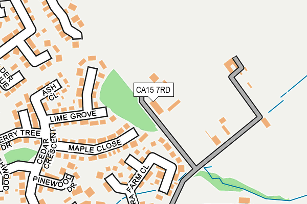 CA15 7RD map - OS OpenMap – Local (Ordnance Survey)