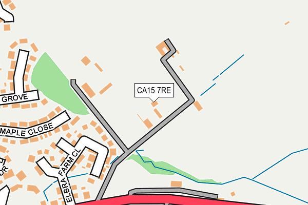 CA15 7RE map - OS OpenMap – Local (Ordnance Survey)