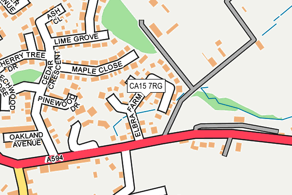 CA15 7RG map - OS OpenMap – Local (Ordnance Survey)