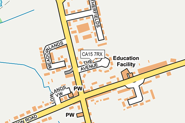 CA15 7RX map - OS OpenMap – Local (Ordnance Survey)