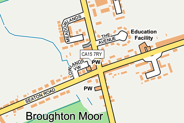 CA15 7RY map - OS OpenMap – Local (Ordnance Survey)