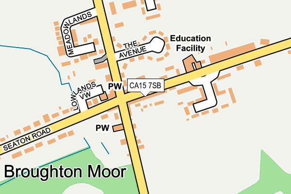 CA15 7SB map - OS OpenMap – Local (Ordnance Survey)