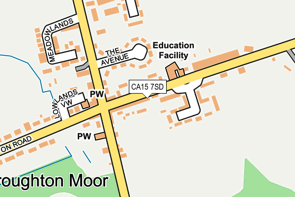 CA15 7SD map - OS OpenMap – Local (Ordnance Survey)